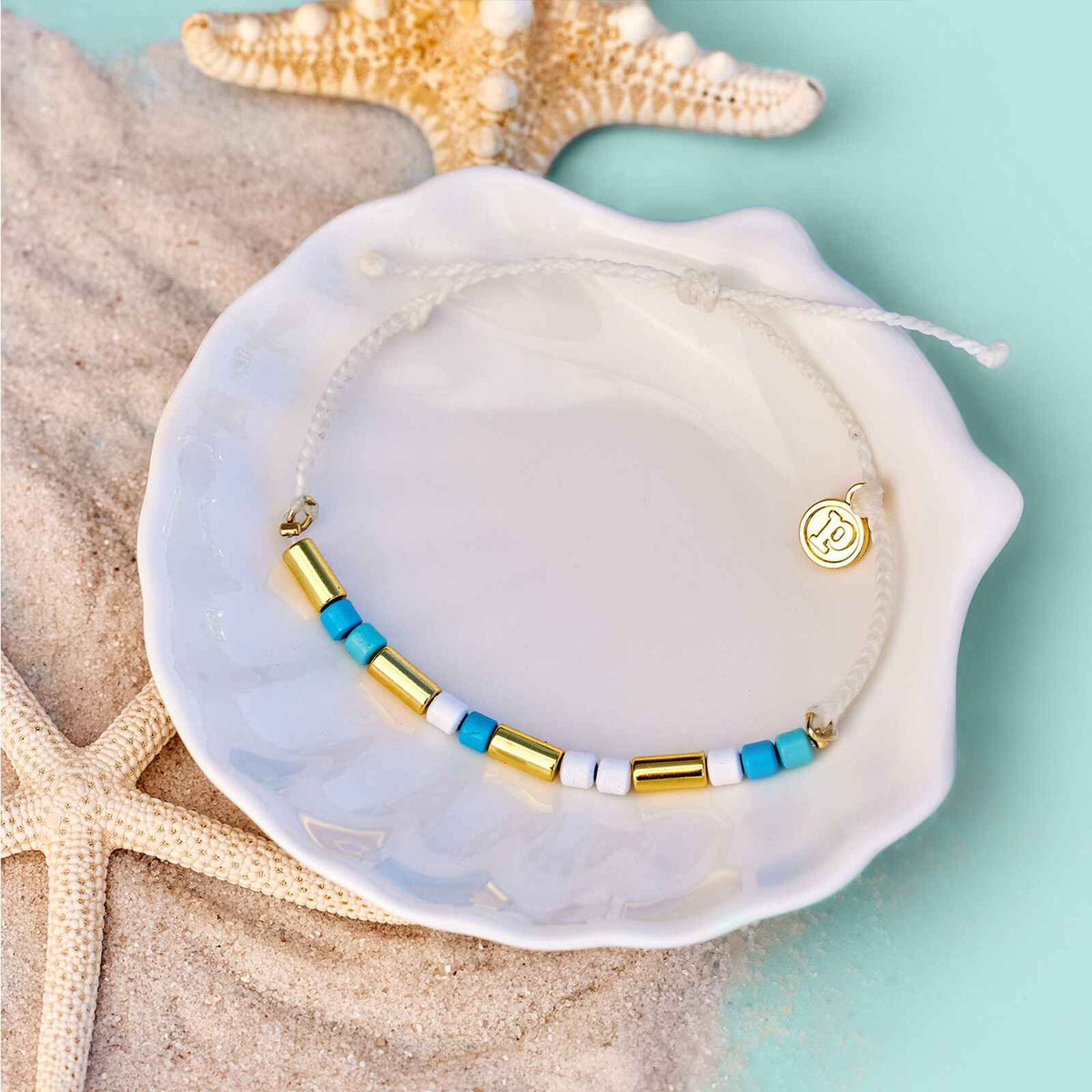Undertow Enamel Bead Charm Bracelet
