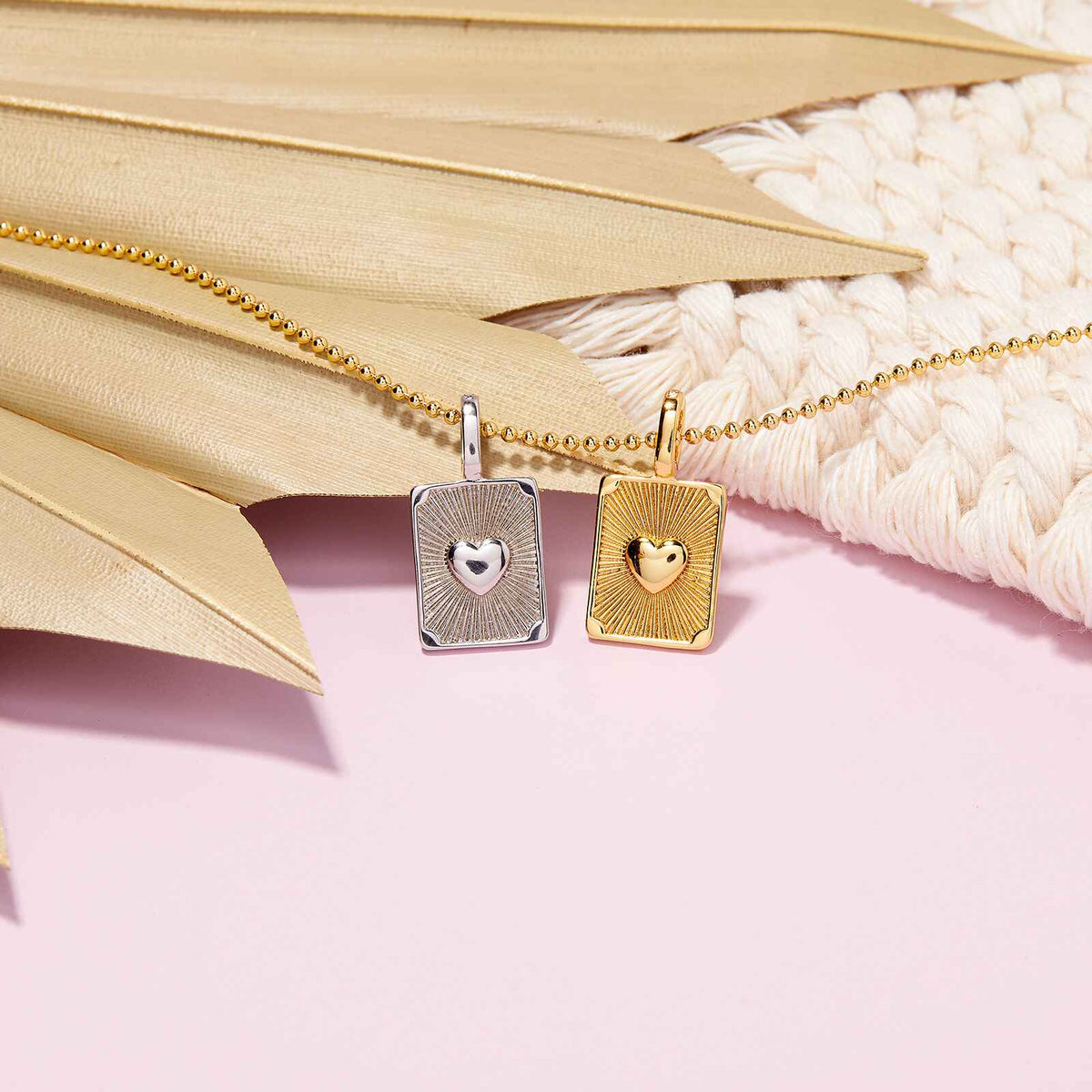 Harper Textured Heart Charm