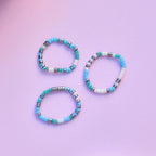 Seafoam Dream Stretch Ring Set of 3