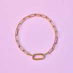 Harper Oval Charm Chain Bracelet