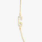 Pavé Initial Box Chain Choker