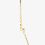 Pavé Initial Box Chain Choker